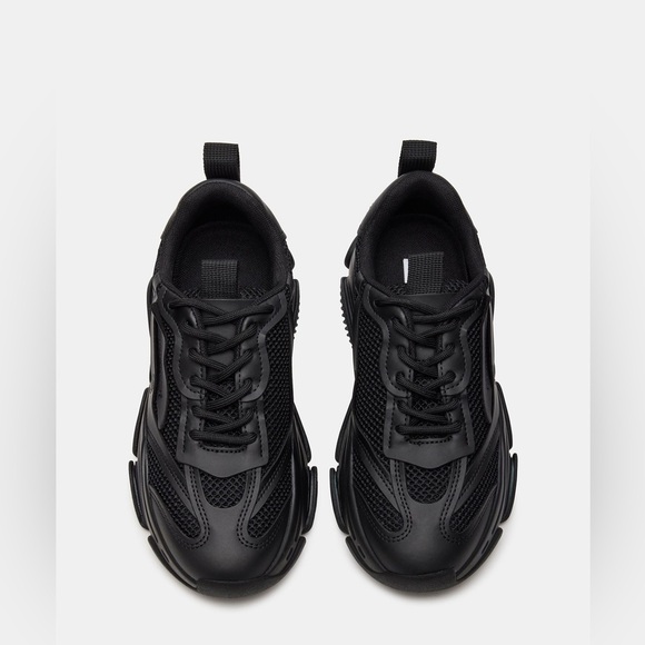 Steve Madden Possession Black Platform Sneakers - Picture 4 of 9